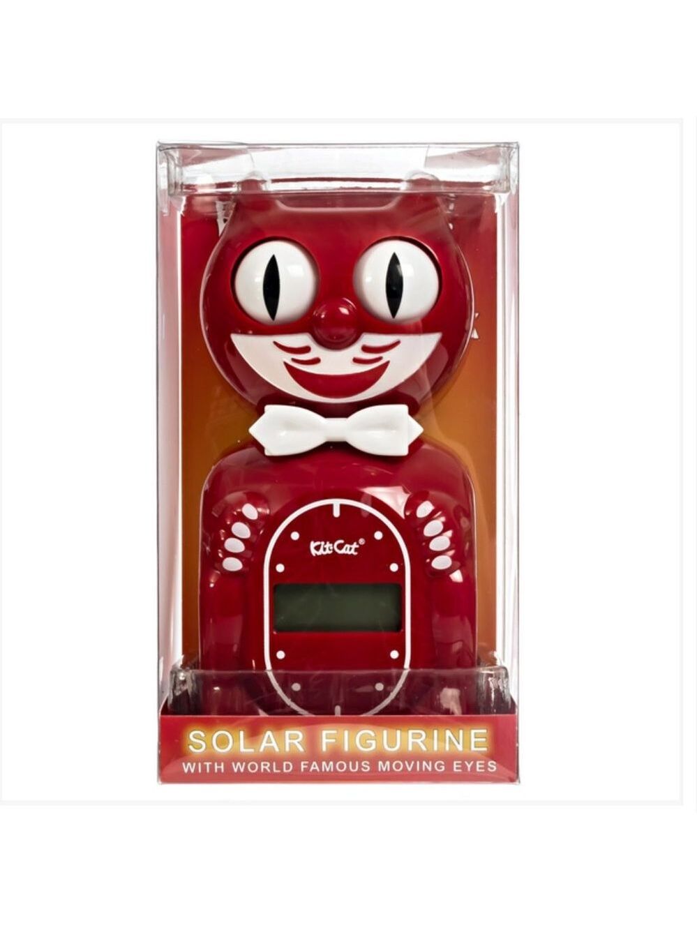 Solar powered Kit-Cat clock Digital Alarm Klock Space Cherry Red - Picture 2 of 5